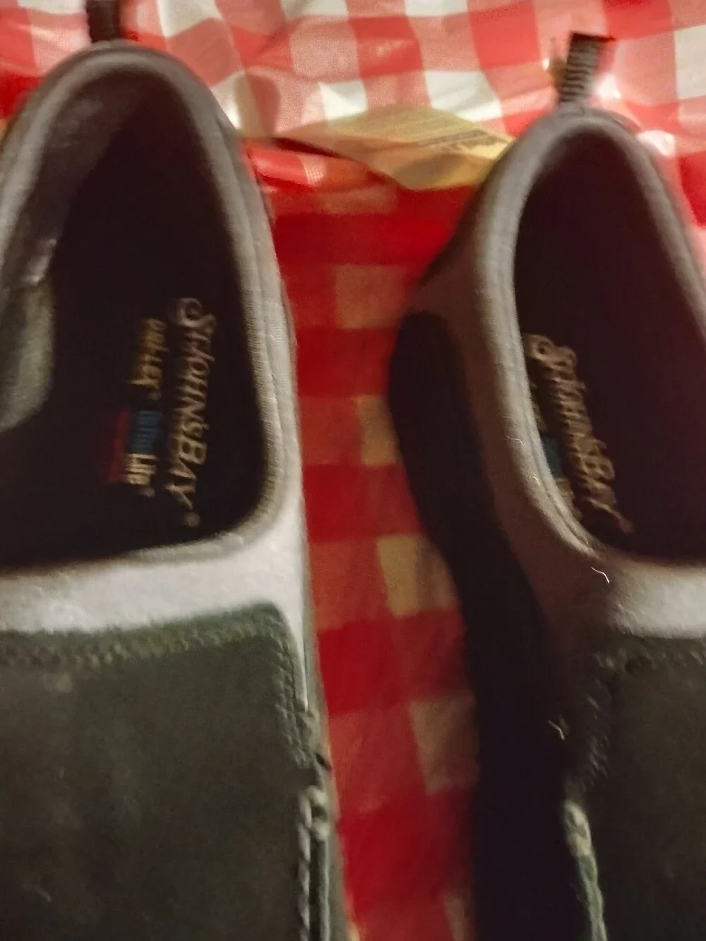 St. John's Bay Black Suede Slip-On Loafers
